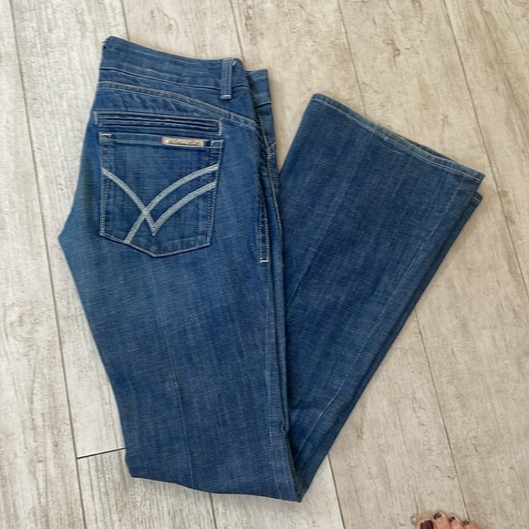 William Rast Denim - William Rast Savoy Blue Boot Cut Leg Jeans - Y2K Vintage Size 27